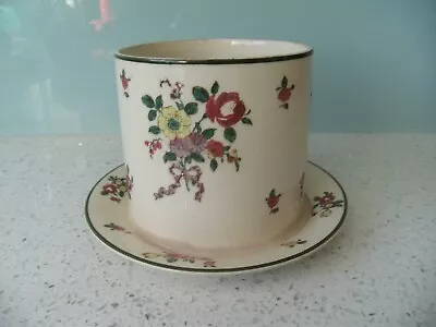 Buy ROYAL DOULTON ENGLAND OLD LEEDS SPRAYS SKIRTED JAR CONTAINER RD.597783 C.1912 • 15£