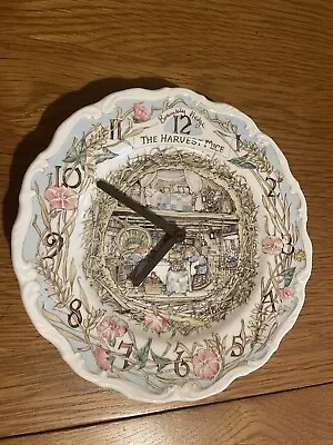 Buy Royal Doulton Brambly Hedge Clock 'The Harvest Mice'Jill Barklem 1989 BO • 35£