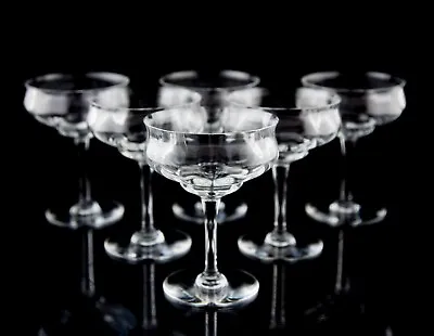 Buy Baccarat Capri Optic Champagne Sherbet Coupe Glasses Set Of 6 Crystal France • 337.85£