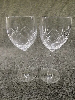 Buy ROYAL DOULTON Crystal DAILY MAIL Cut Glass Large Wine / Water Goblets • 19.99£