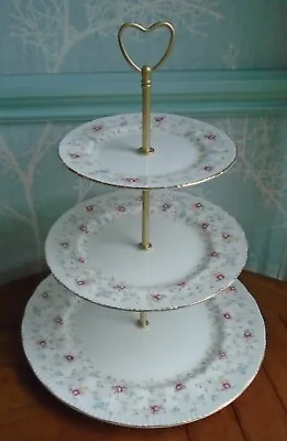 Buy 3 Tier XL China Hostess Cake Stand Made From First Choice Vintage Paragon Plates • 20£