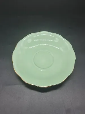 Buy Vintage Royal Standard Saucer Green Bone China Used Condition Made In England • 11.74£