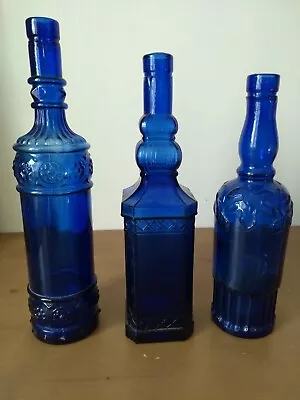 Buy Set Of 3 Handmade? Decorative Glass Bottles • 20£