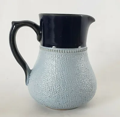 Buy Lovatt’s Langley Ware Art Pottery Blue Creamer Small Picher Vase 3.5  England • 25.60£