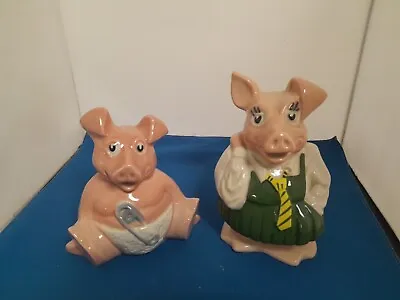 Buy Wade Nat West Money Boxes Woody & Annabelle With Original Stoppers • 17£