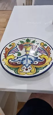 Buy Antique Spanish Handpainted Plate Fruit Horn  • 9.99£