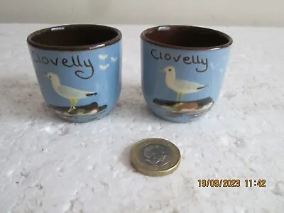 Buy VINTAGE BABBACOMBE TORQUAY  POTTERY SEAGULL CLOVELLY   EGG CUPS  X  2   See Des. • 5.99£