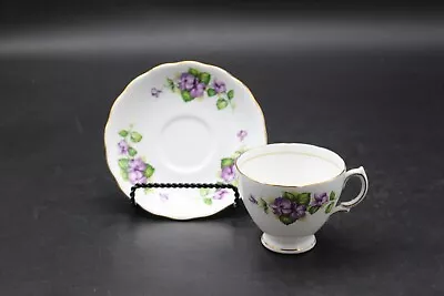 Buy Royal Vale Bone China Violets Pattern Made In England • 9.47£