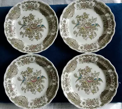Buy Vintage Ridgway Pottery 4 Plates, Windsor Pattern. Staffordshire, England. Good. • 8£