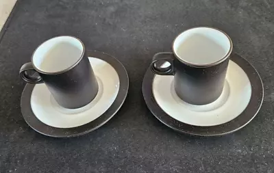 Buy Hornsea Pottery Lancaster Vitramic Espresso / Demitasse Coffee Cups & Saucers • 4.99£