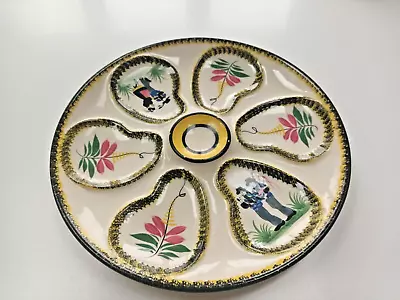 Buy HB Quimper Oyster Plate Hand Signed • 19.99£