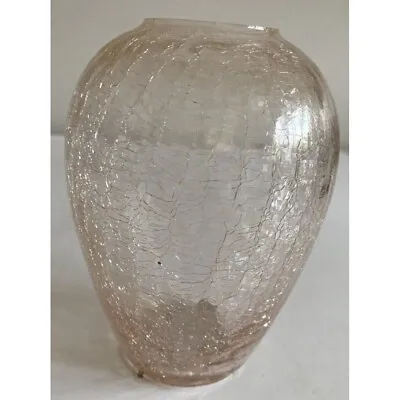 Buy Toyo Pink Crackle Glass Vase Appropriately 6  X 3  Inches In Size Beautiful Sun • 13.79£