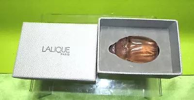 Buy Lalique France Art Glass Beetle Scarabee Meloe Lilas Orange #1007113, Box • 153.67£