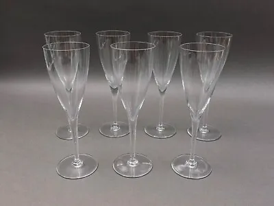 Buy Baccarat Crystal France Dom Perignon 8 1/8  Claret Wine Glasses Set Of 7 • 284.50£