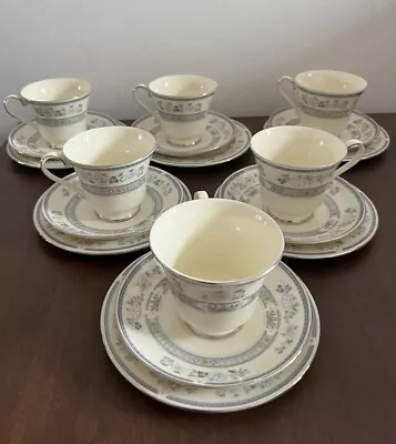 Buy Vintage Minton “PENROSE” 6 Trio Set, Beautiful Cup, Saucer, And Plate • 34.99£