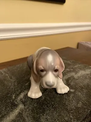 Buy Lladro  Sad Puppy  #1071 Figurine ~ Beagle Puppy Sitting Excellent Condition • 61.64£