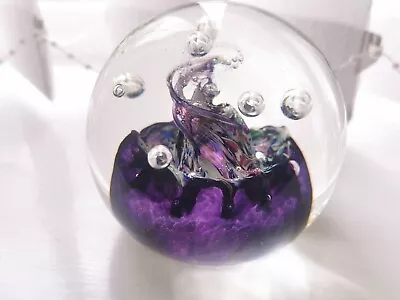 Buy Signed Purple Caithness Myriad Paperweight • 18£