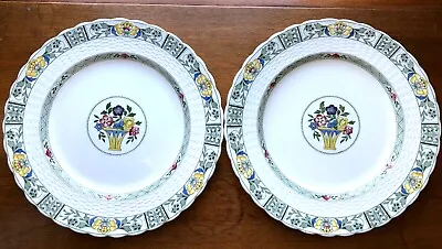 Buy 2x Antique 1920s England MINTON China Luncheon Plate RAMSEY Pattern 9” • 14.18£