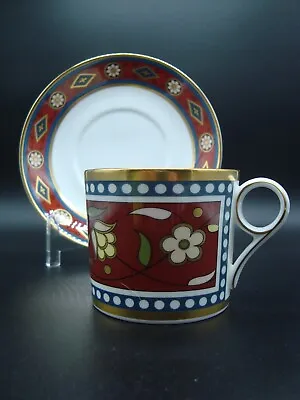 Buy Contrasts From The Mintons Archives Cup &Saucer Frankenia Red,1990 Royal Doulton • 13.48£