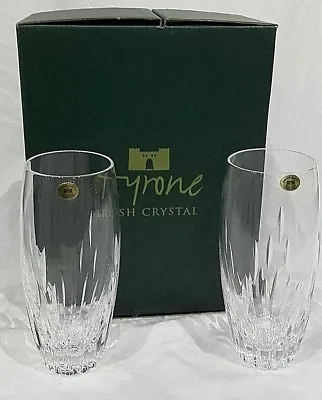 Buy  Tyrone Irish Crystal LEON Pair Of  Boxed Water Tumblers, 16cm • 39.95£