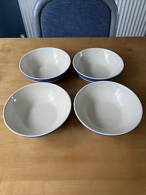 Buy T G Green Cornishware 4x Cereal Bowls • 28.89£