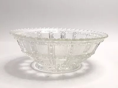 Buy Imperial Glass Beaded Block Clear Glass Bowl #710 • 19.17£