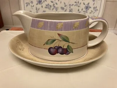 Buy Marks And Spencer M&S Wild Fruits Gravy Boat & Saucer • 6.99£