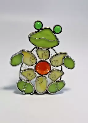 Buy 6  Tall Stained Glass Frog Votive Holder Candle Light Catcher Whimsical Daisy • 9.44£