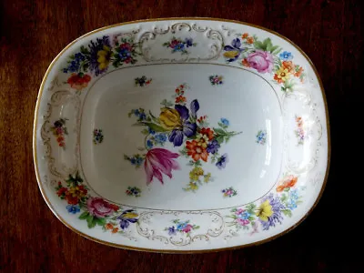 Buy Dresden Tirschenreuth Bavaria Porcelain China Serving Dish Antique C.1900-20 • 142.25£