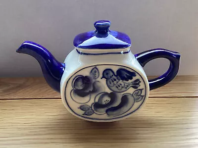 Buy Teapot Hand Painted In USSR - Birds Vintage Decorative • 40£