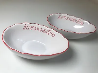 Buy Vintage BHS House & Home Oven-to-Tableware Avocado Bowls 80s 90s Fruit Vegetable • 13£