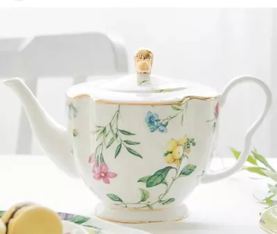 Buy Teapot By Grace Teaware Flowers Butterfly Elegant • 20.79£