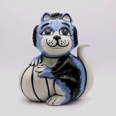 Buy Lorna Bailey Blue Cat With Ball Signed By Lorna Bailey. • 69£