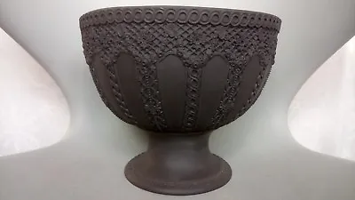 Buy Large Victorian Wedgwood Black Basalt Jasperware Footed / Pedestal Bowl • 1,200£