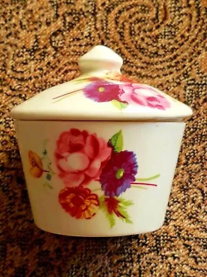 Buy Small Staffordshire Bone China Pot With Lid • 9.99£