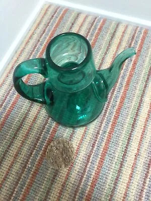 Buy Vintage Mid Century 1960s Hand Blown Glass Wine Pourer Genie Plant Watering Can • 14.95£