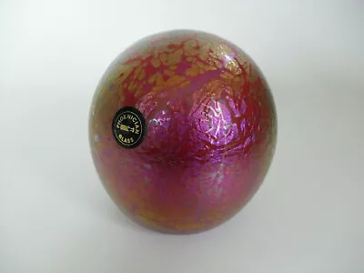 Buy Phoenician Gold & Magenta Textured Iridescent Paperweight - >2 7/8  - Labelled • 25£