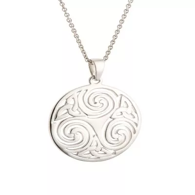 Buy Galway Jewelry Celtic Swirl Sterling Silver Pendant… • 120.63£