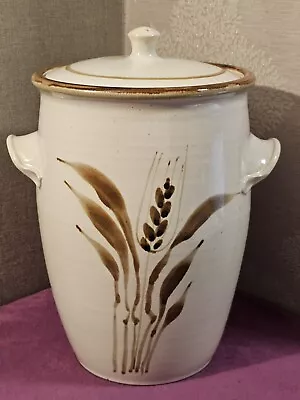 Buy Large Stoneware Pottery Storage Jar / Bread Crock - 30cm Height - Very Good • 9.99£
