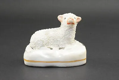 Buy Charming Antique Staffordshire Lamb Pearlware Sheep Circa.1850 E • 36.99£