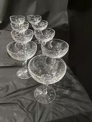 Buy Stuart Glass Ellesmere Set Of 9 Champagne Coupe 4.5 In  • 77.04£