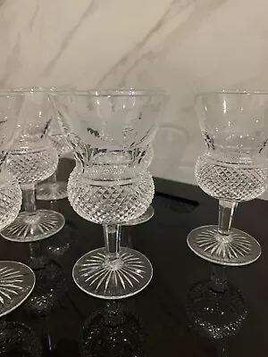 Buy Set Of 6 Rare Discontinued Edinburgh Thistle Crystal Wine Glasses VGC • 320£