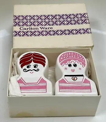 Buy Vintage Boxed Carlton Ware Victorian Swimmers Bathers Salt And Pepper Shakers • 35£