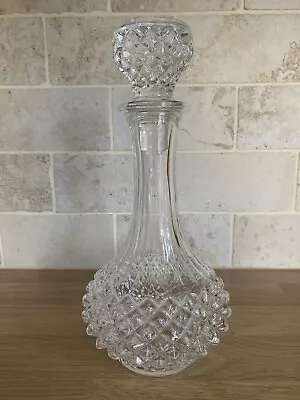 Buy Vintage Glass Decanter With Stopper • 4.50£