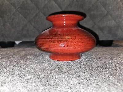 Buy Vintage West Germany Steuler WGP Red / Black Vase 654/10 Ceramic Pottery  • 7.99£