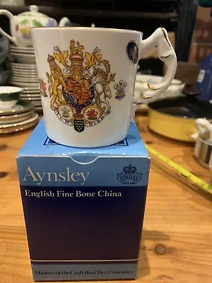 Buy Aynsley Fine Bone China Prince Charles & Lady Diana Commemorative Wedding Mug  • 6.99£