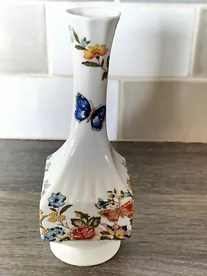 Buy Ansley Cottage Garden English Bone China, Bud  Vase, Square Base Vase Small Vase • 7£