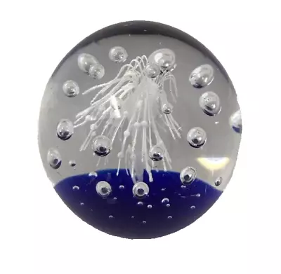 Buy Paperweight Glass Sphere Vintage Art Crystal Ball Bubbles Free Postage • 15.95£