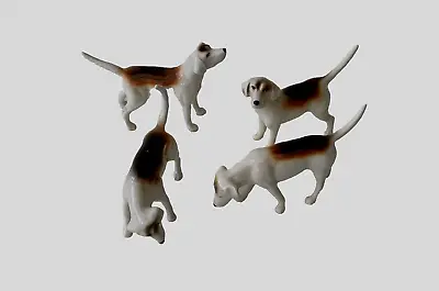 Buy Vintage Beswick Fox Hounds Set Of 4 Fox Hunting Group Figurines • 45£