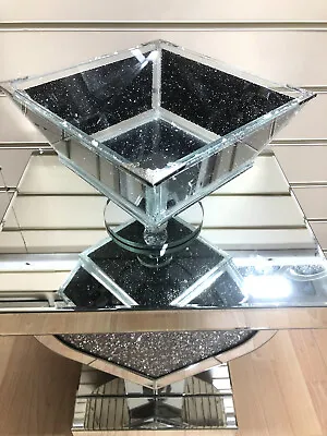 Buy Crushed Diamond Fruit Bowl Crystal Black Large Kitchen Tableware Bling • 49.99£